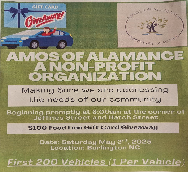 AMOS Gift Card Event