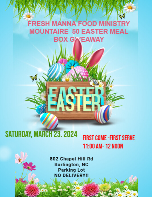 Easter meal giveaway