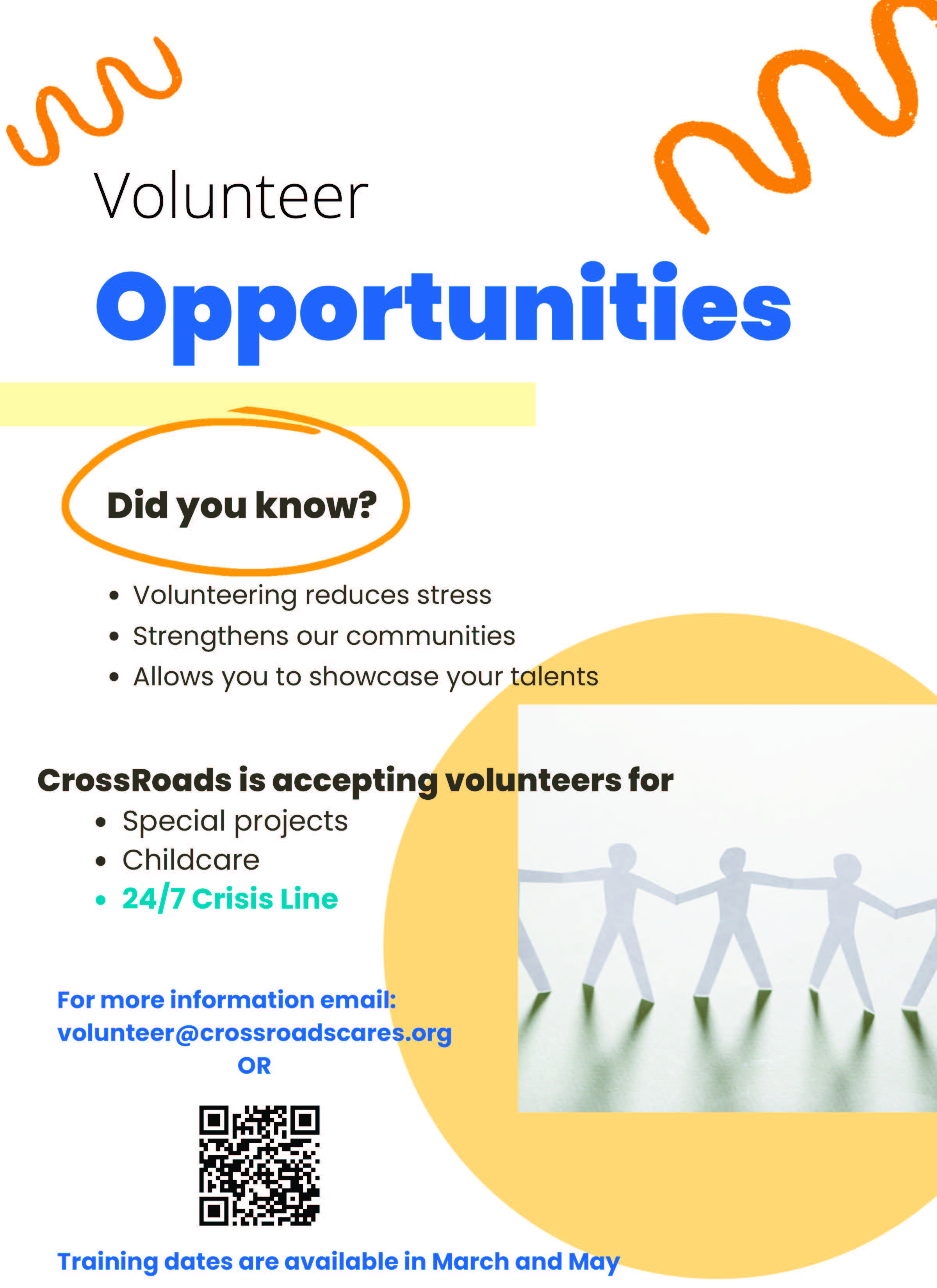 CrossRoads volunteer info